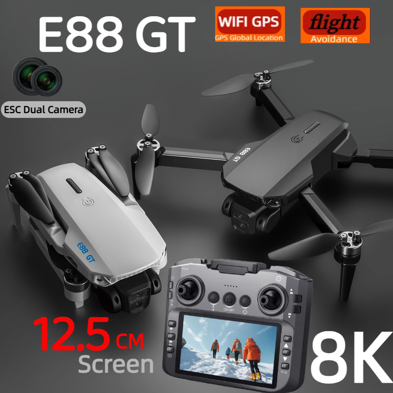 Jjrc Drone X12 - E88GT Drone 8K Professionale HD 360