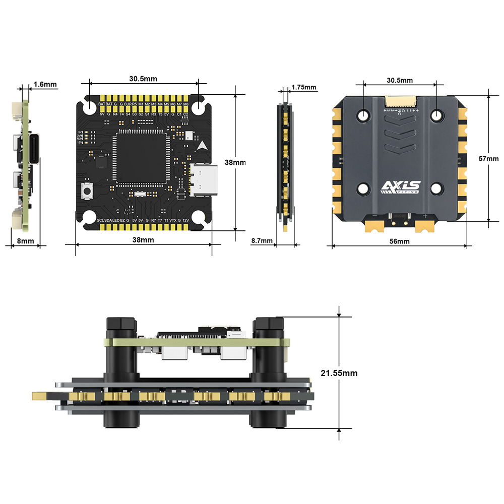 Axisflying Argus Pro ECO F722  - Drone Gimbal Controller recensione e prezzo